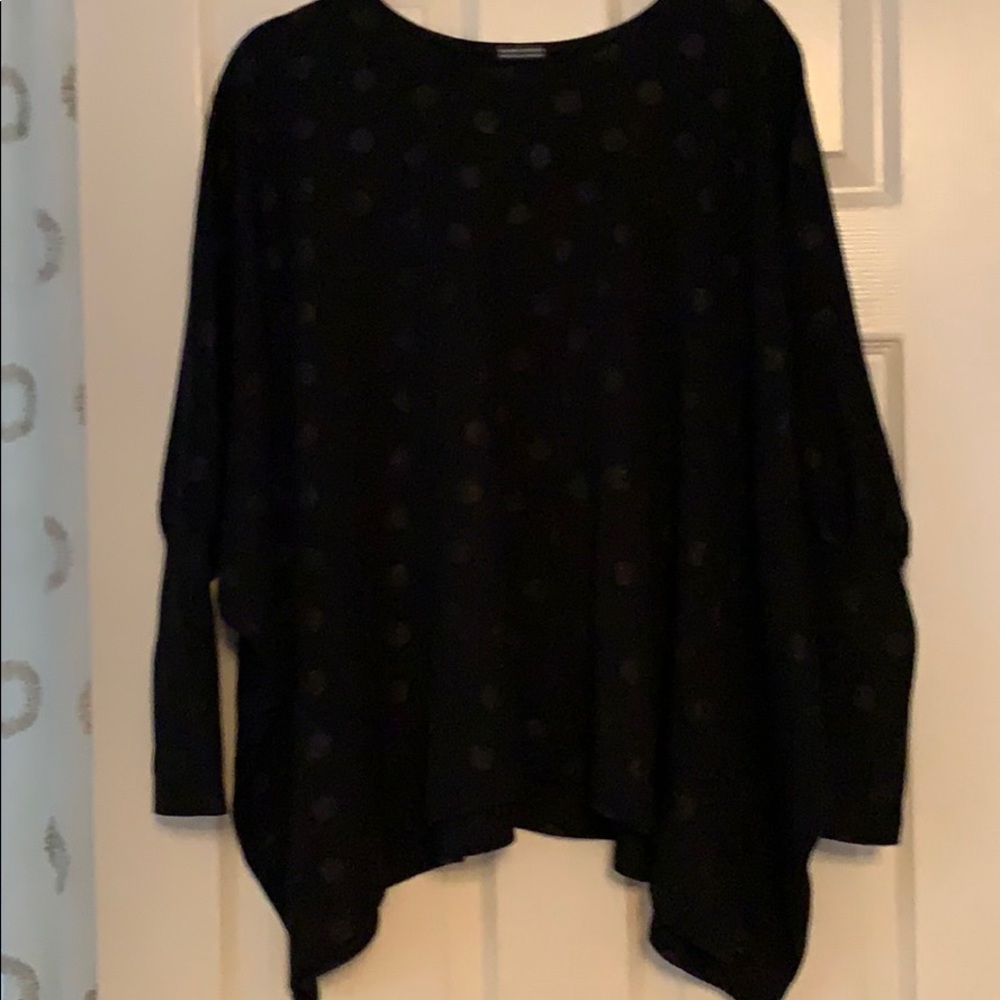 Black knit top